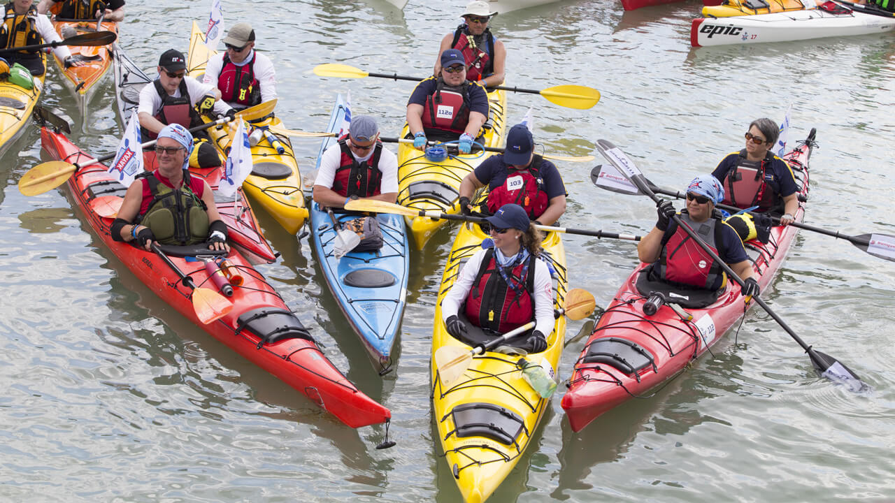 Les participants au Défi Kayak © PRuel