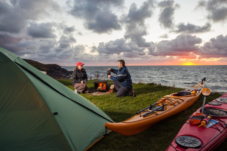 Camping au parc national des Hautes Terres du Cap Breton © Parcs Canada