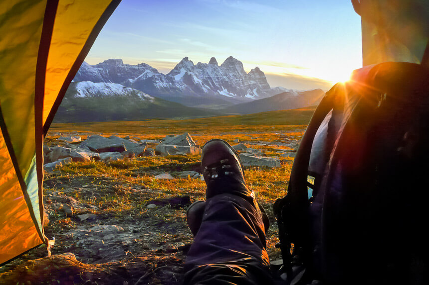 Camping au parc national de Jasper © Parcs Canada