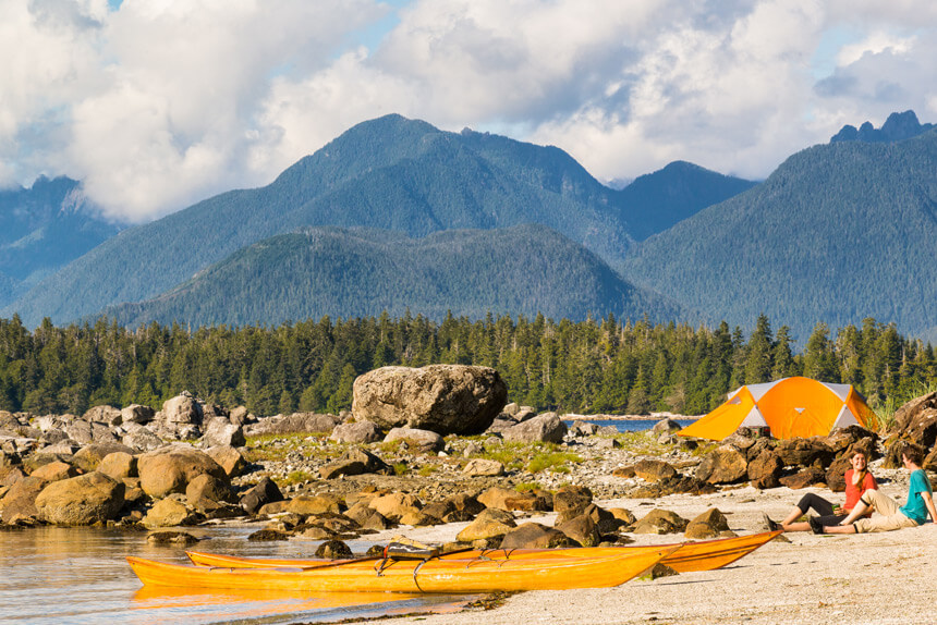 Camping au parc national Pacific Rim © Parcs Canada