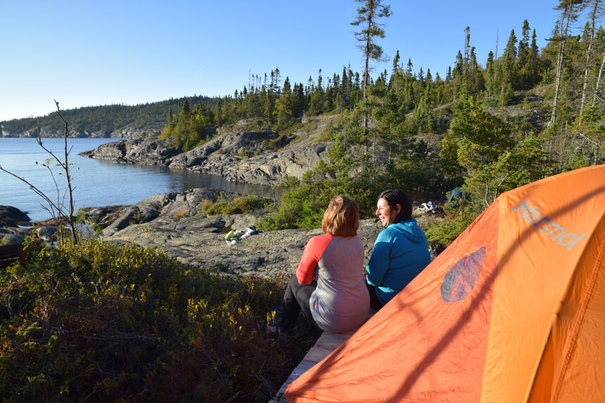 Camping au parc national de Pukaskwa © Parcs Canada