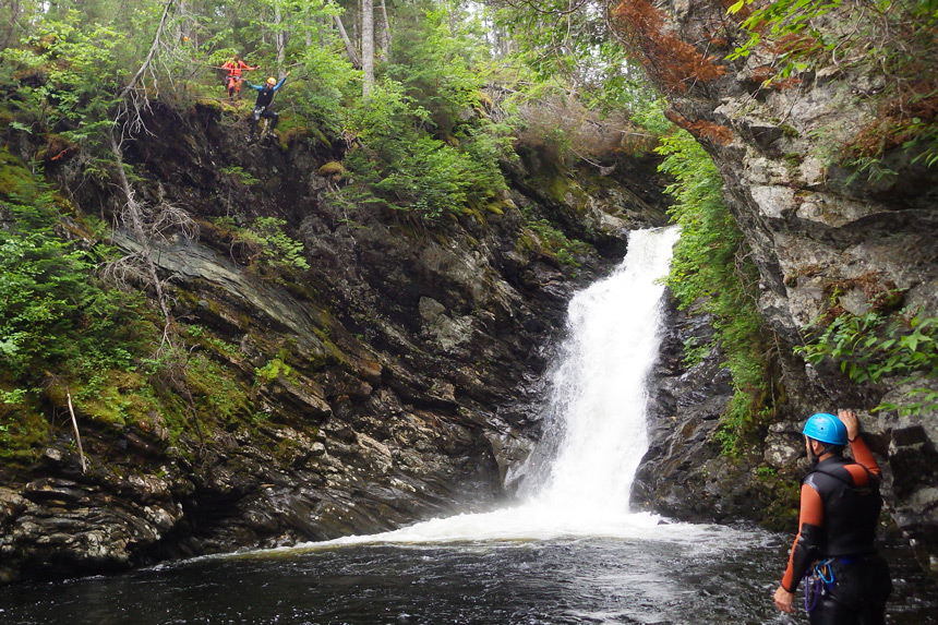 Canyoning Gaspésie © Eskamer