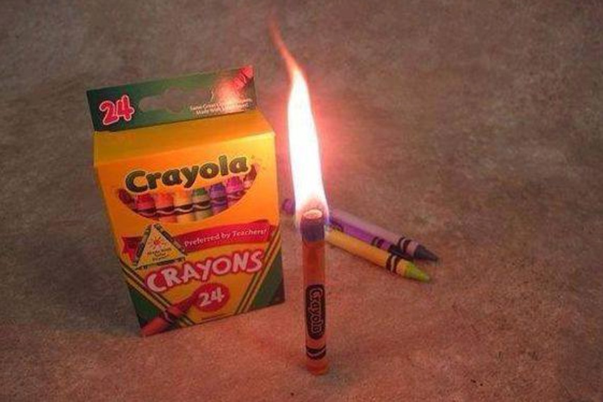 Crayon comme chandelle © Survie Boréale