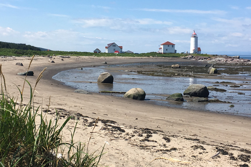 Plage de l'île Verte © Tourisme Bas-Saint-Laurent