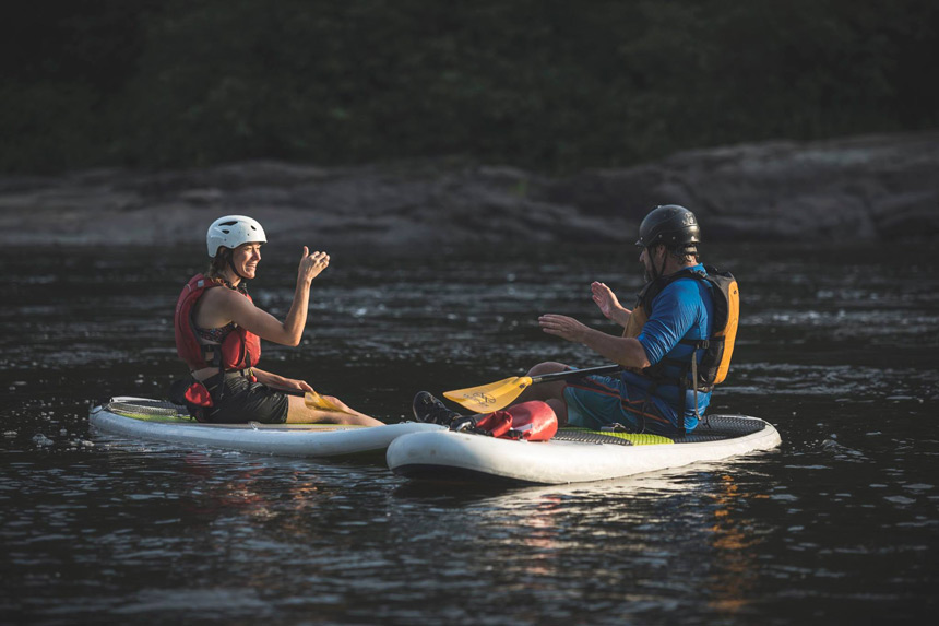 SUP sur la rivière Rouge © Juste Etre Dehors