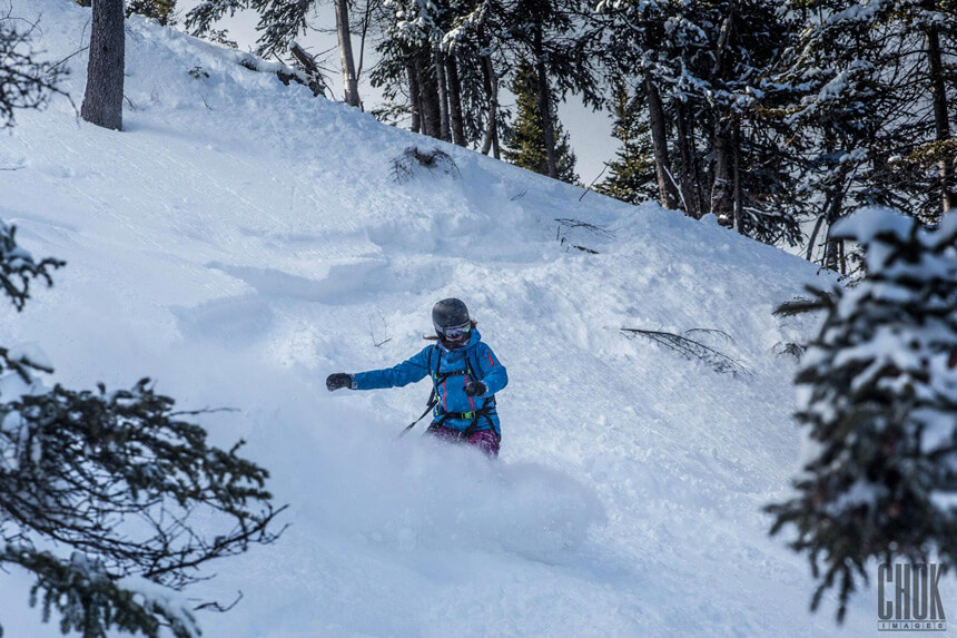 Ski hors-piste au féminin © Marie-Christine Lussier