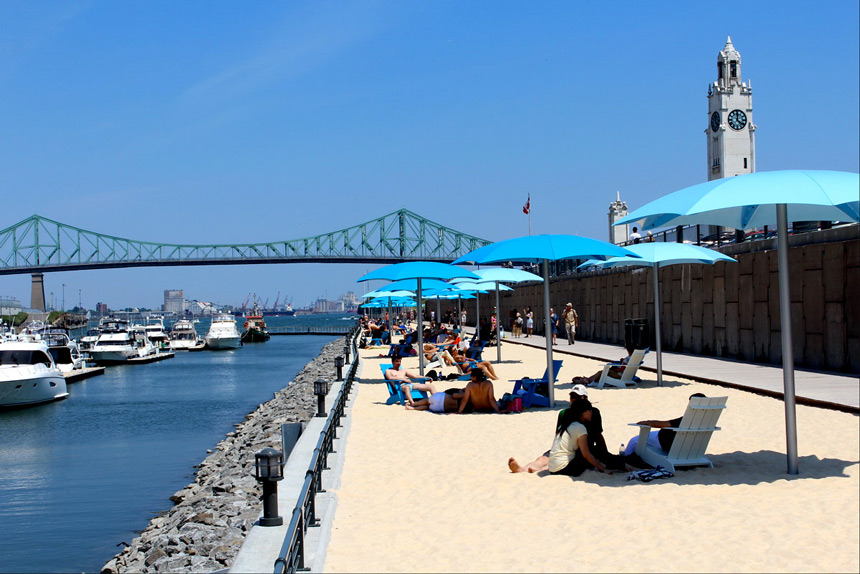 Plage de l'Horloge © Vieux Port de Montréal