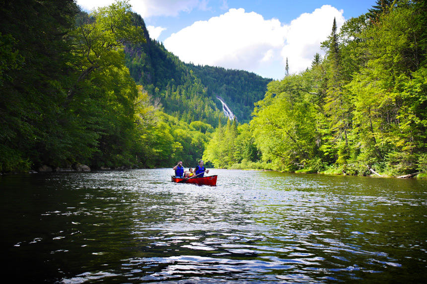 Canot à la Vallée-Bras-du-Nord © Philippe Jobin