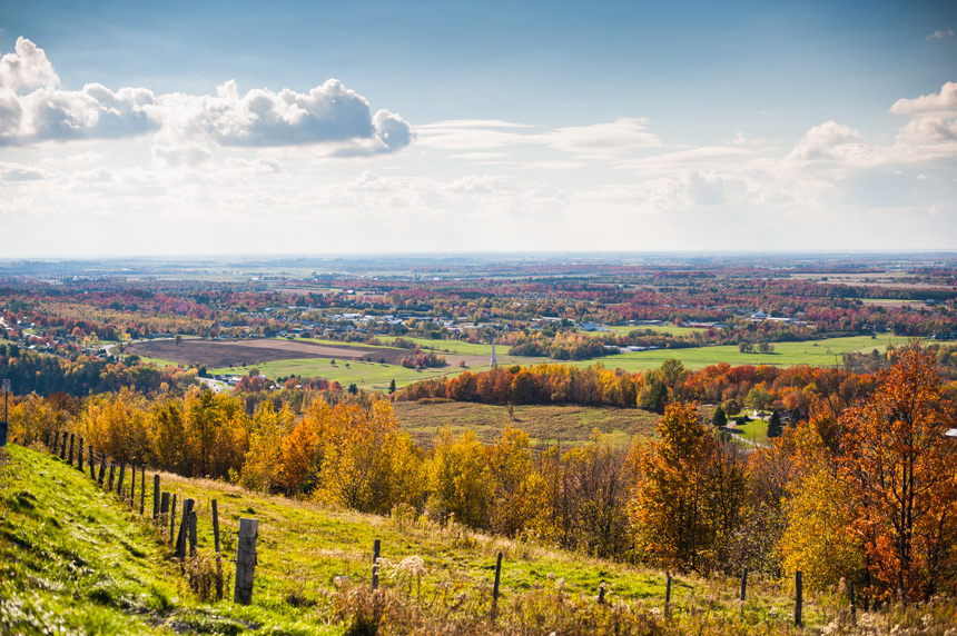 Vue du Mont Arthabaska © Tourisme-Victoriaville-et-sa-région